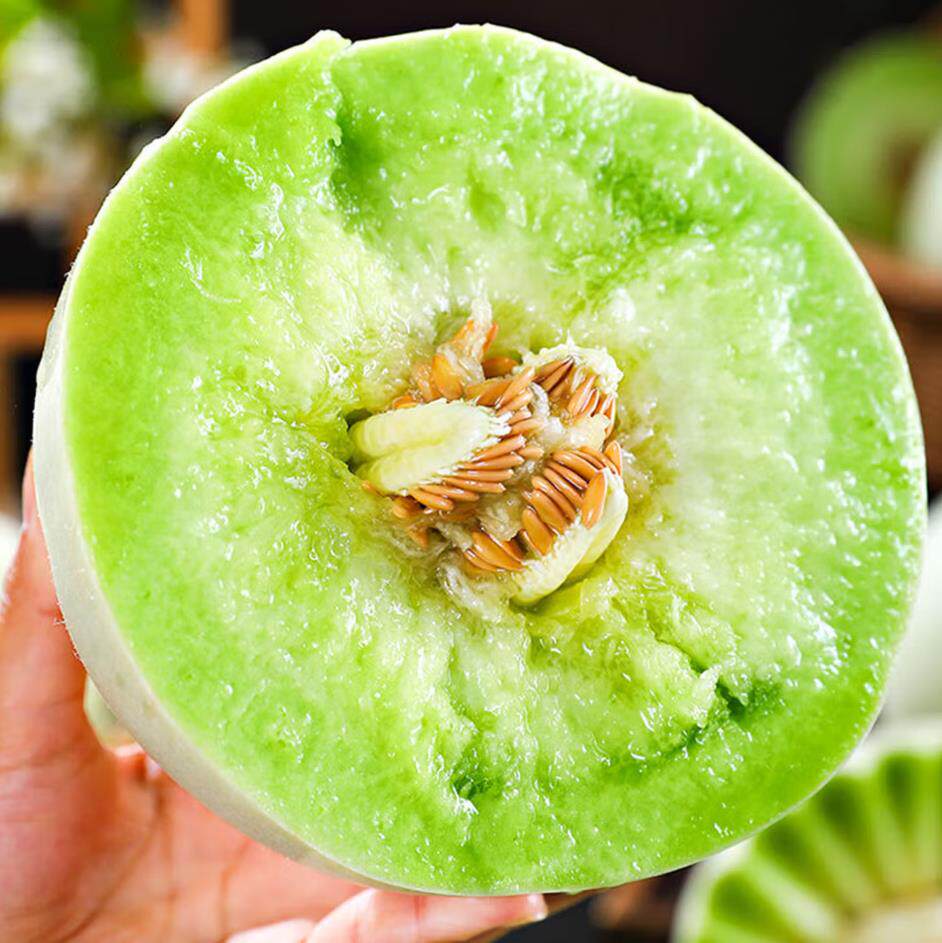 山东玉菇甜瓜冰淇淋玉菇软糯香甜蜜瓜新鲜水果甜瓜密香瓜玉菇甜瓜