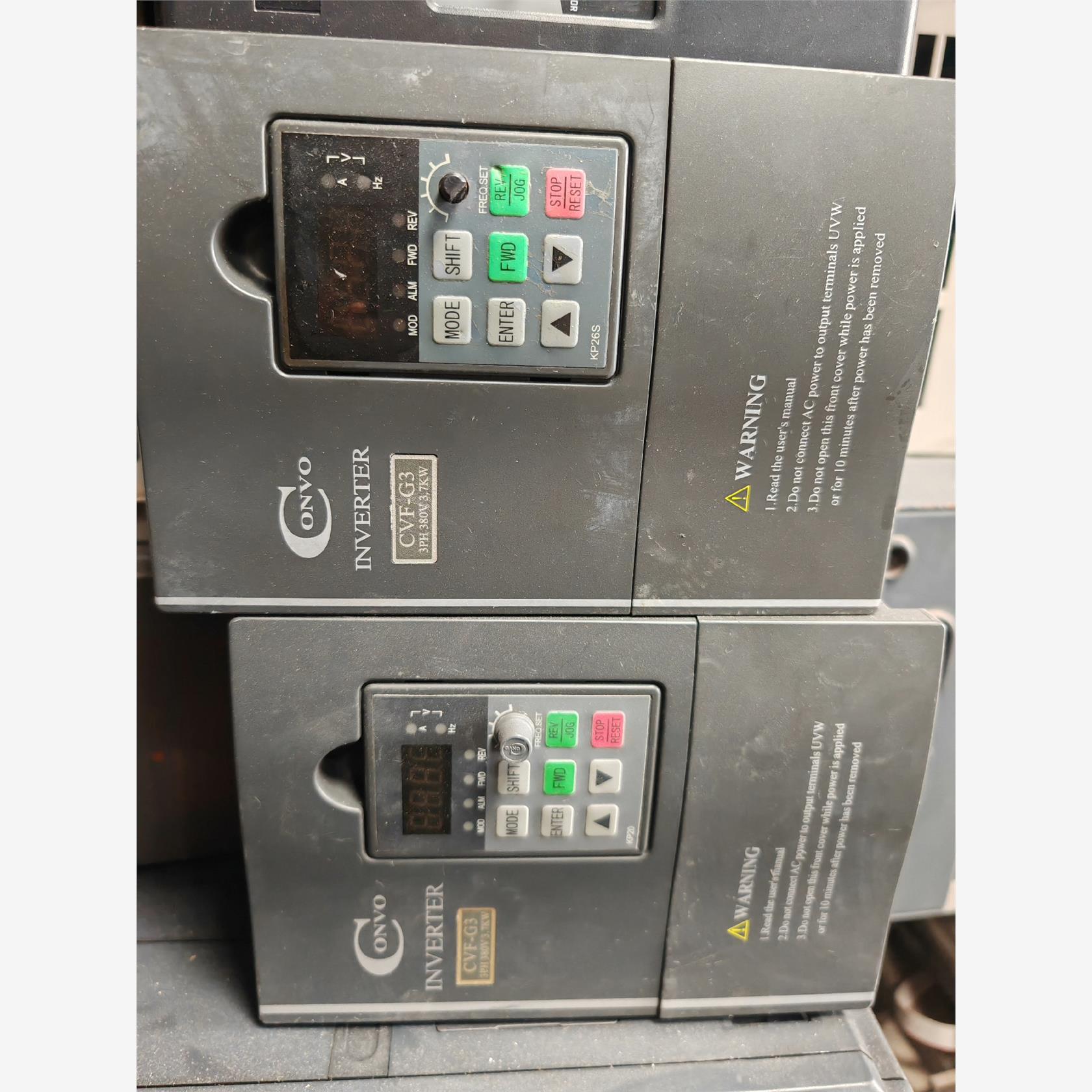 全新/二手康沃变频器CVE-G3功率3.7kw 3相380v2台，议价商品