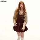吊带连衣裙 甜辣短款 MAMC灯芯绒背带裙复古休闲裙子女2025秋季 新款