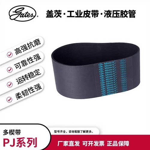 盖茨/gates工业皮带 多沟带多楔带PJ/EPJ 290到430PJ 洗衣机皮带