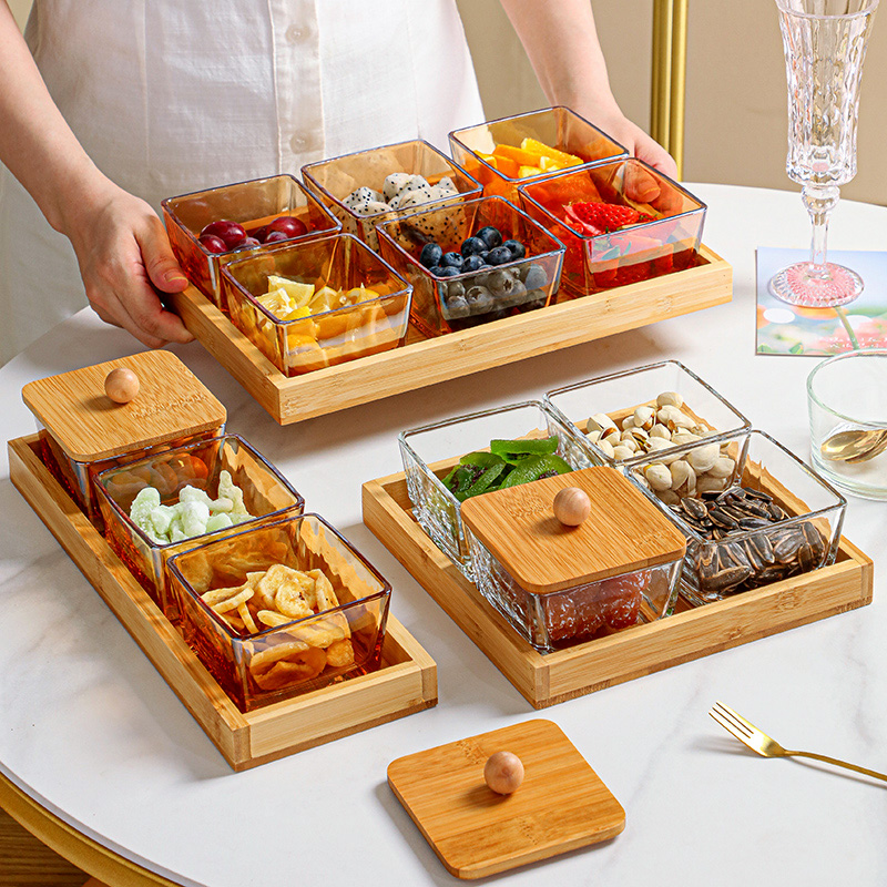 艾丽雯玻璃简约四宫格多格分格