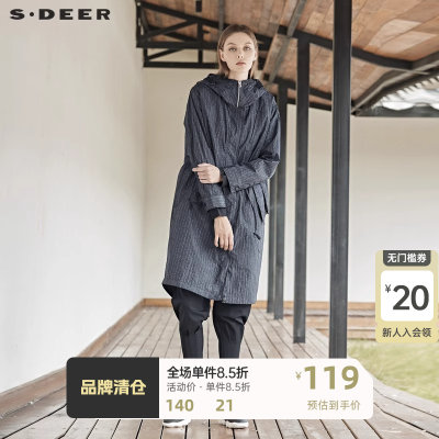 sdeer圣迪奥女装撞色几何贴袋