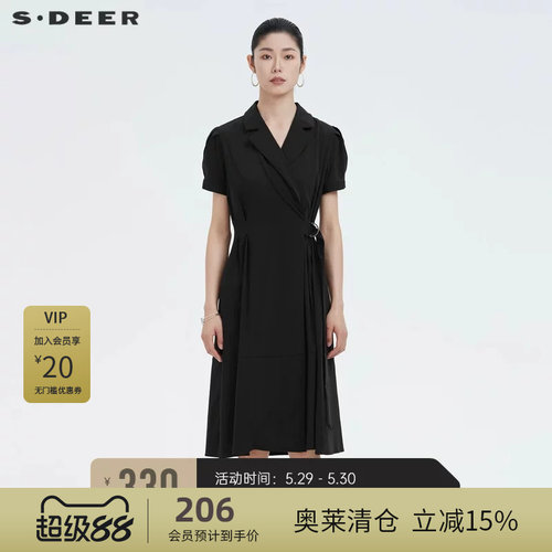 圣迪奥时尚sdeer女装领收拼接