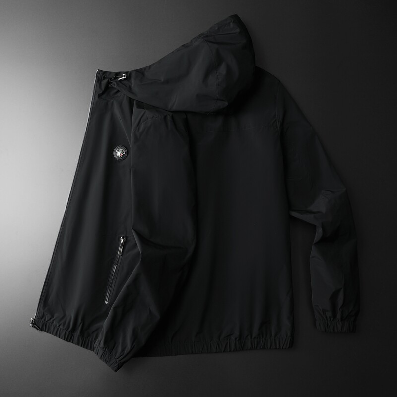 2023年春款新款男士休闲百搭连帽夹克8064M-5XL,男装夹克,钱塘6026