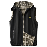 2025春装男士连帽马甲背心双面穿M-5XL钱塘6026-9001-P140，男装背心/马甲，钱塘6026