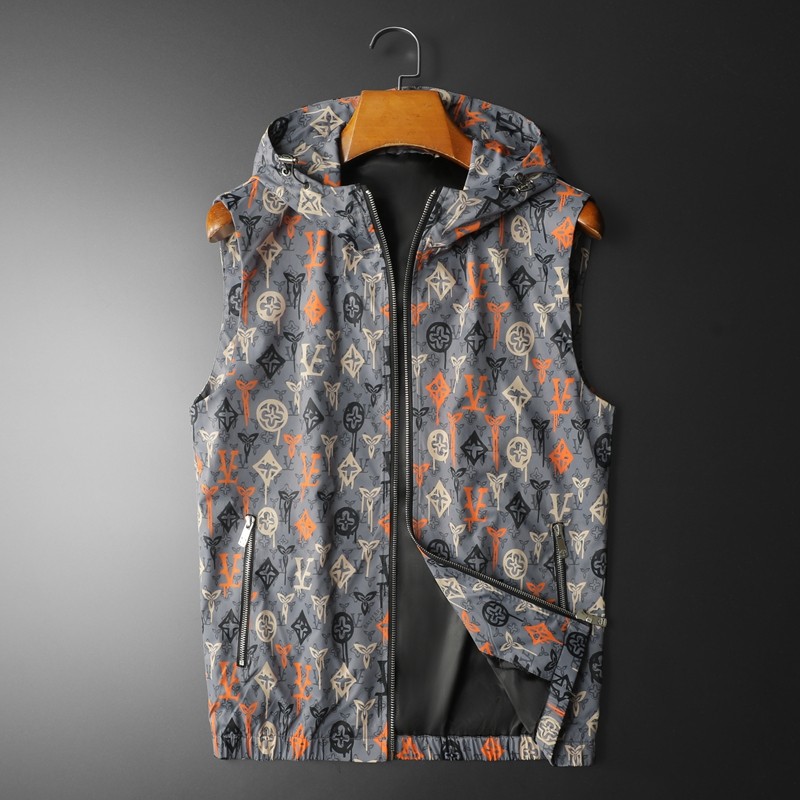 2025春装新款男士连帽马甲背心M-5XL钱塘6026-9012-P145，男装背心/马甲，钱塘6026