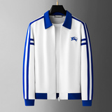 2025年秋装新款男士运动休闲套装黑/白钱塘6026-6530-P250，男装休闲套装，钱塘6026