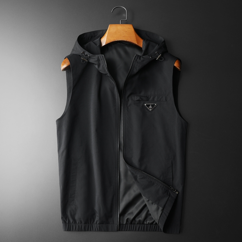 2025春装新款男士连帽马甲背心M-5XL钱塘6026-9003-P140，男装背心/马甲，钱塘6026