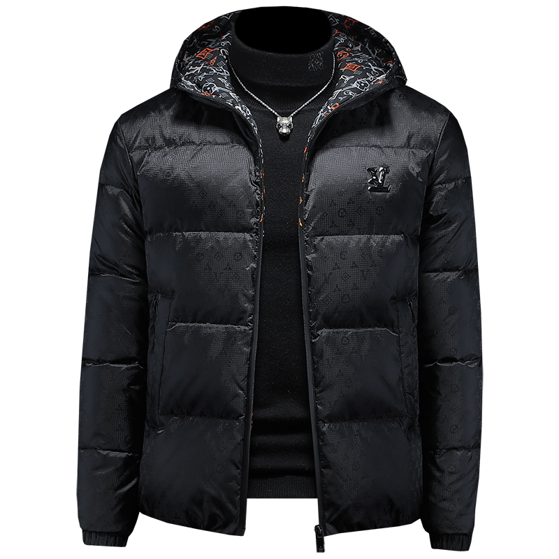 2025冬装新款连帽羽绒服男M-5XL钱塘6026-Y9017-P300（镂空图,男装羽绒服,钱塘6026