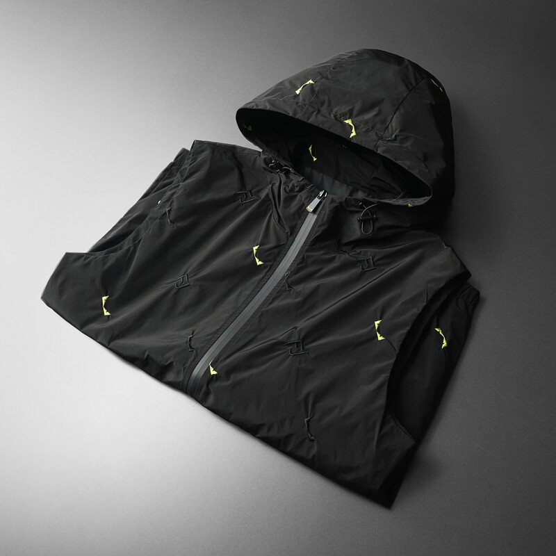 2025春装新款男士连帽刺绣马甲背心M-5XL钱塘6026-9002-P145,男装背心/马甲,钱塘6026