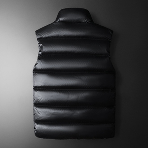 90白鸭绒立领羽绒马甲  黑/绿   M0951 P220 M-5XL （图形已注册图片