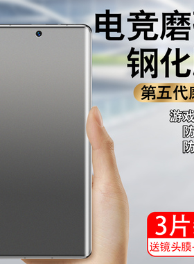 适用真我gt5pro磨砂钢化膜realme12pro手机膜全屏真我11pro+水凝曲面电竞专用防手汗10pro十全包贴膜防摔保护