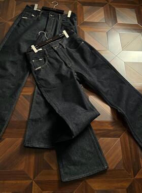 AMBSOM手缝针13.5盎司原牛646微喇版型固色牛仔裤差异化单品Denim