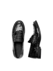 Ambsom* Italian Imported Calfskin Slip-On Loafers, Genuine Leather Wrinkled Leather Shoes, Casual Leather Shoes