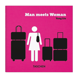 【现货】TASCHEN Yang Liu. Man meets Woman刘扬：男女相遇塔森迷你便携口袋图书艺术图形插画设计理念平面设计英文原版正版书籍