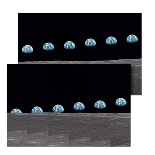 【预订】Buzz Aldrin [限量版挂画] 巴兹·奥尔德林 阿波罗11号《地出序列》进口原版太空星球收藏艺术画[TASCHEN]包邮