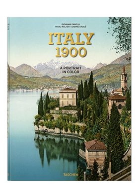 【现货】TASCHEN Italy 1900. A Portrait in Color XL加大版意大利1900彩色画像城市绘画摄影写真艺术画集画册进口原版图书包邮