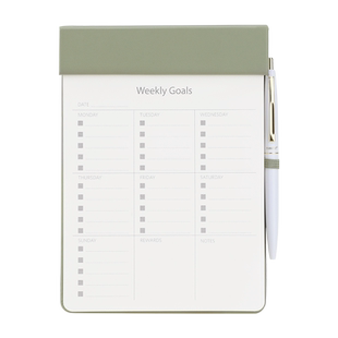 never磁吸板夹便签本可撕拍纸本周计划本子日计划横线便签纸