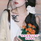 纹身贴防水女持久彼岸花胸前手臂腰性感草本半永久果汁仿真高级感