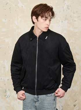 harsh and cruel cleanfit仿羊皮绒内绗缝夹棉可立领ma1夹克