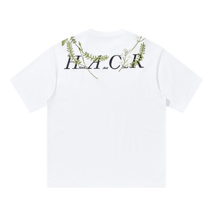 【新中式】harshandcruel 花卉环形刺绣文字排版透气廓形短袖T恤