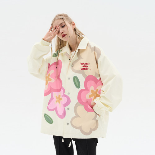 harshandcruel手绘教练夹克