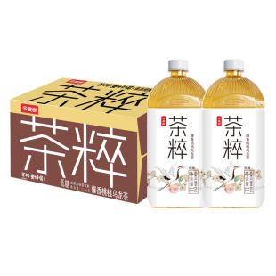 今麦郎茶萃1L*8瓶整箱包邮柠檬红茶桃桃乌龙金柚茉莉青提绿茶大瓶