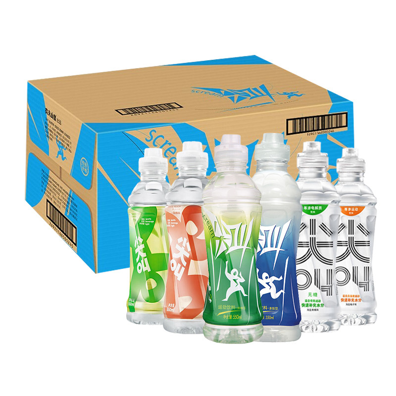 农夫山泉尖叫运动饮料500ml*15瓶 整箱装 补充电解质水 年货送礼