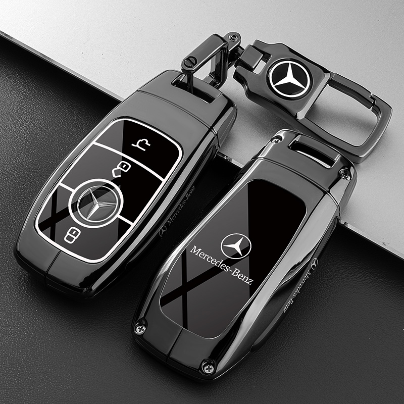 2024款奔驰AMG钥匙套21-24款GLA45新款GLB35汽车高端装饰包壳扣男