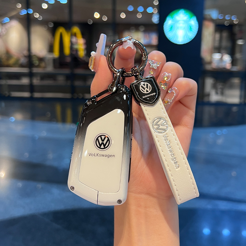 新款大众高尔夫8钥匙套凌渡L途昂X车揽境id4壳揽巡id3扣id6威然25
