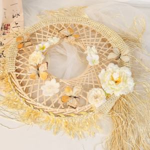 汉服蝴蝶帷帽长纱流苏蕾丝斗笠