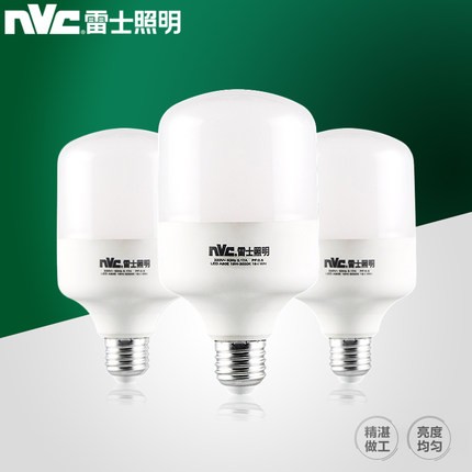 雷士超亮LED球泡柱节能灯泡白光