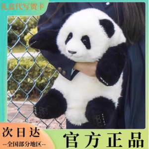 熊猫毛绒玩具萌兰仿真大熊猫玩偶公仔成都纪念品娃娃花花果赖抱枕