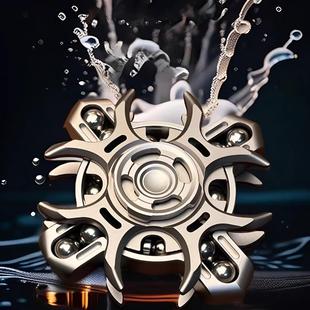 神谕音叉联动EDC指尖陀螺解压玩具指间金属潮玩黑科技解压神器