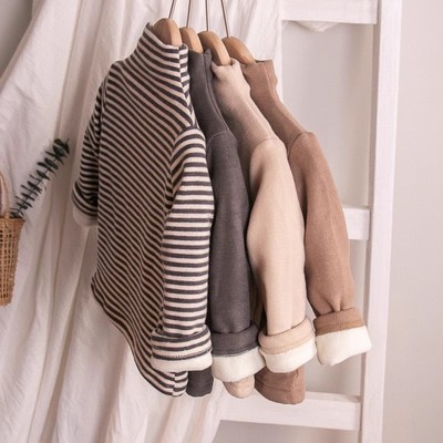 男童女童新款德绒打底衫