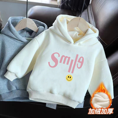 纯棉华棉2023春秋装连帽卫衣