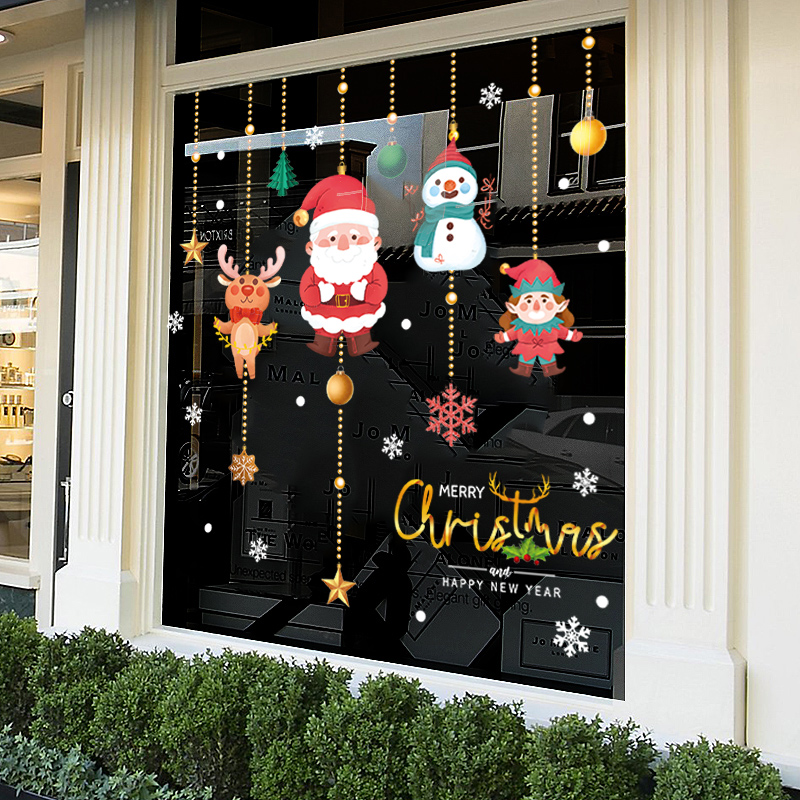 带胶圣诞节装饰品橱窗贴