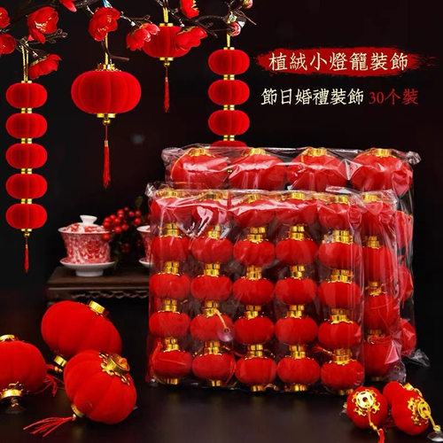 2026新年装饰品小红灯笼挂件挂饰