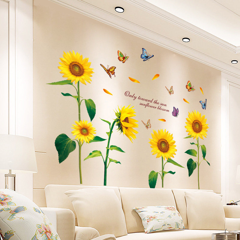 3D立体墙贴温馨卧室床头布置客厅房间贴画墙上装饰墙壁纸墙纸自粘