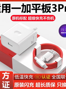 适用一加平板3Pro充电器头线oneplusPad3Pro超级闪充原头装正品数据线1+平板3Pro快充插头