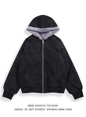 MEMZ美式连帽棉服外套男款冬季加厚百搭休闲保暖vibe毛领夹克棉衣