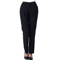 Черные женские штаны (тонкий стиль с эластичностью с обеих сторон)