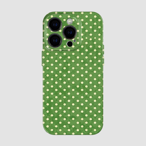 波点绿色iPhone17Air苹果16promax新款15防摔13mini小众14创意17pro简约xr耐脏12适用mate60华为小米15保护套