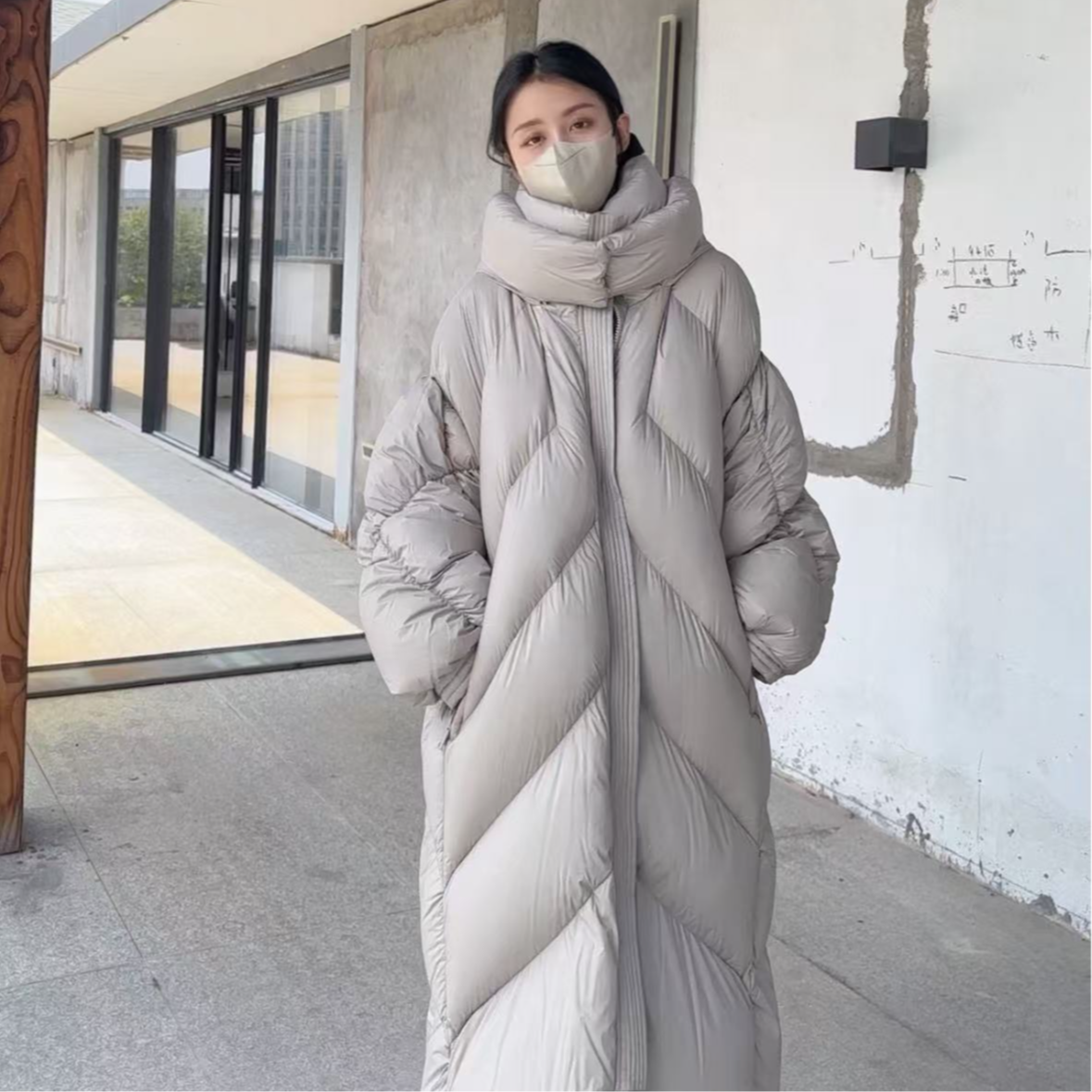 【君姐专享】 韩版面包服被子款鹅绒宽松羽绒服 30873