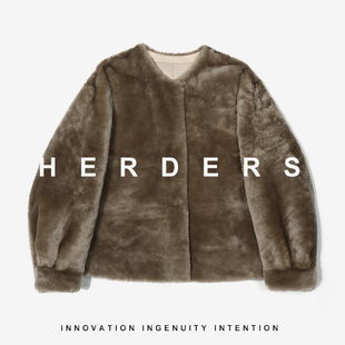 圆领皮草外套 中长款 LW007 邢康莉甄选