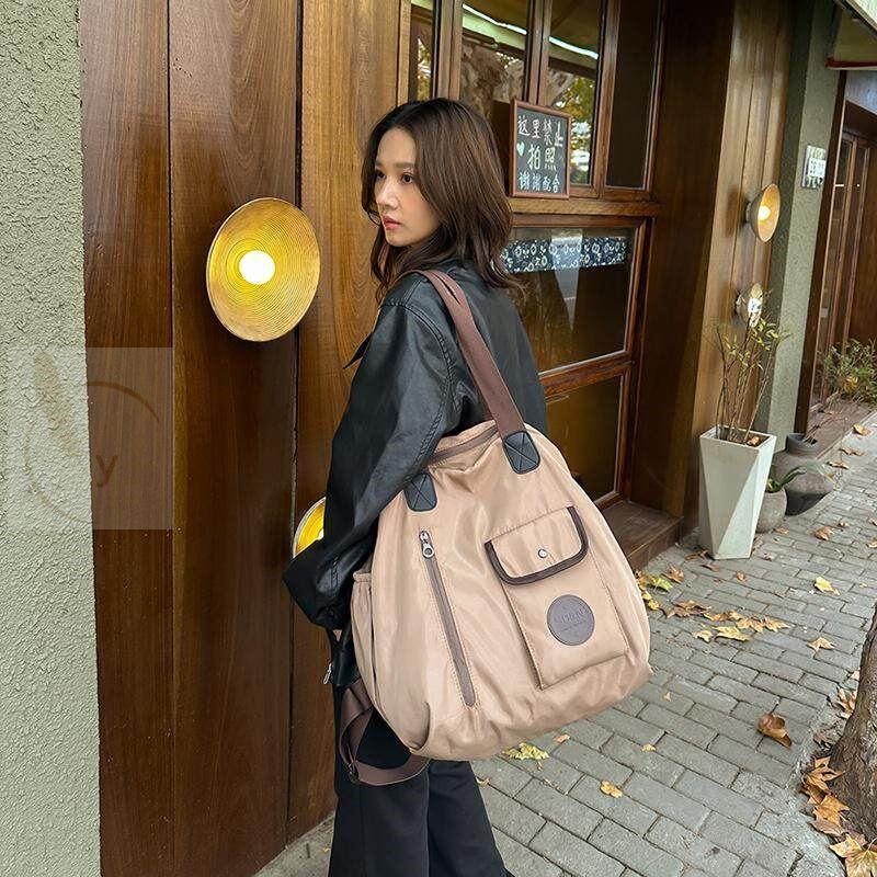 双肩包女士旅行背包大容量外出短途旅游轻便2026新款高颜值妈咪包图片