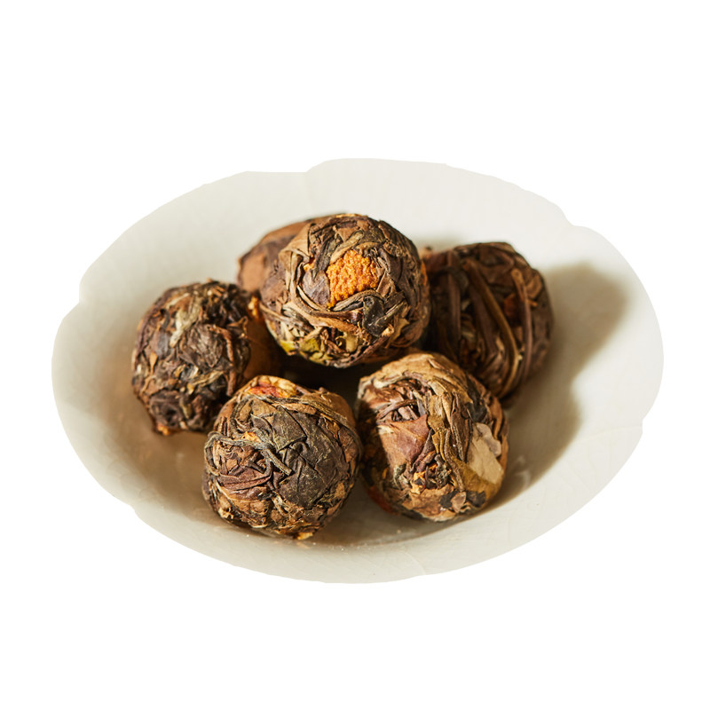 一份5颗 陈皮白茶小茶饼茶包老白茶寿眉贡眉龙珠球茶叶陈皮饼干茶