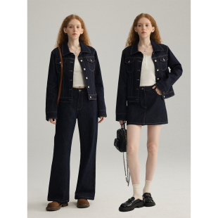 裤 半裙 子 深蓝色外套 RUGM