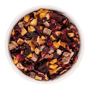 朗姆覆盆子花果茶三角包50包/罐水果花茶蓝莓醋栗德国浆果风味