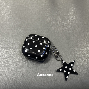 小众简约波点适用于airpodspro3代蓝牙保护套2代苹果4代耳机壳